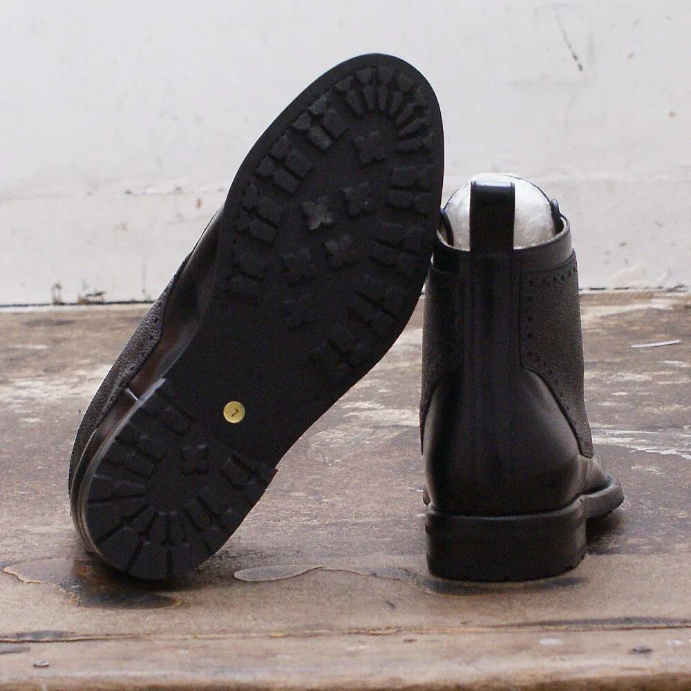 Black Freud Oxford Closing Boots