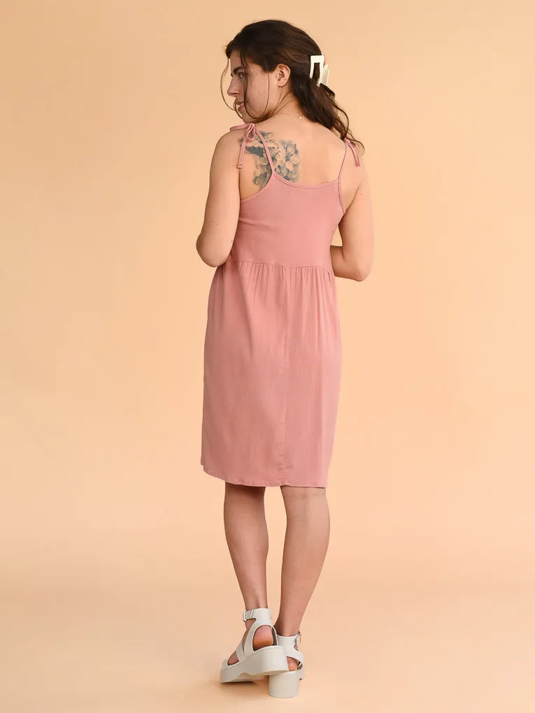 Camille Pink Strappy Dress