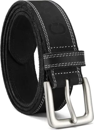 CHAOREN Leather Belt for Men, 38mm Mens Belts Casual, Handmade Full Grain Leather Belt for Jeans