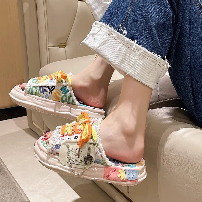 Ciabatta in gomma slipeprs customized donna