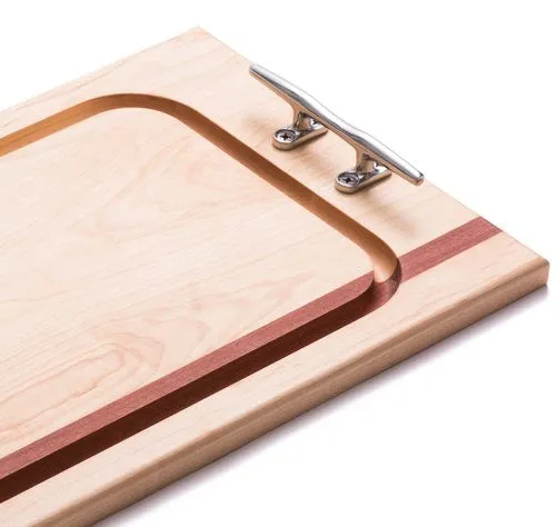 Cleat Handle Solid Mahogany & Maple Banquet Carvery Boards