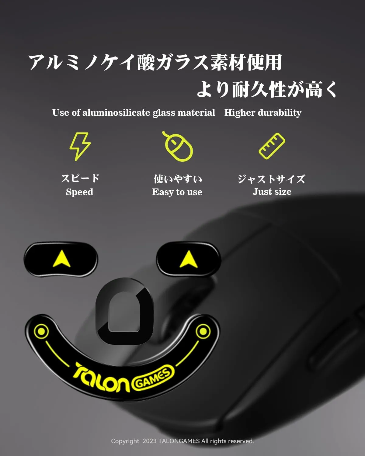 Curved Edges Ultra Strong Glass Mouse Feet Skates Compatible with Razer DeathAdder V3 Pro Gaming Mouse Feet Replacement,Super Smooth Glide Fast and Durable Sole