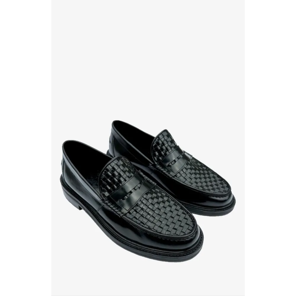 Delicious Junction - Brummel Basket Weave Black - Loafer