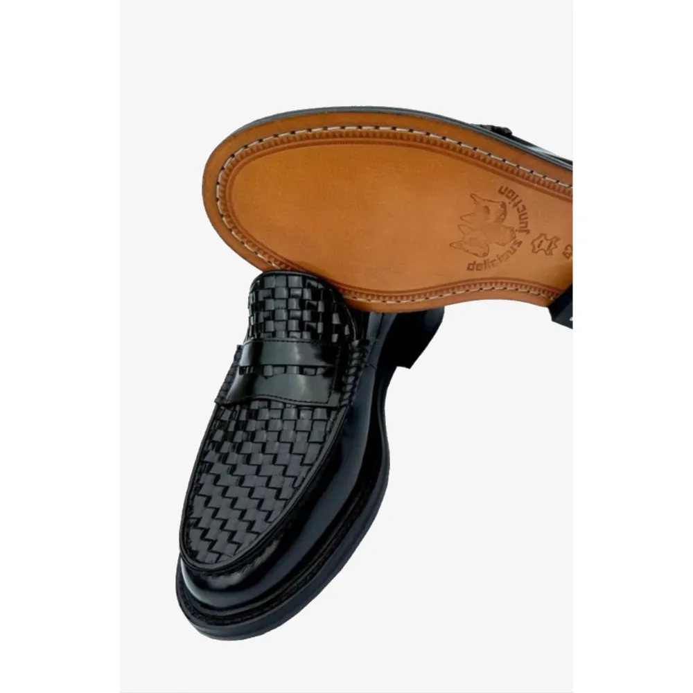 Delicious Junction - Brummel Basket Weave Black - Loafer