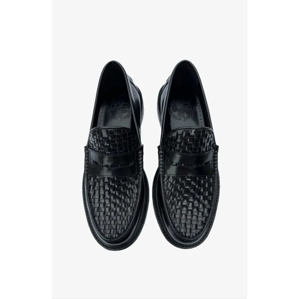 Delicious Junction - Brummel Basket Weave Black - Loafer