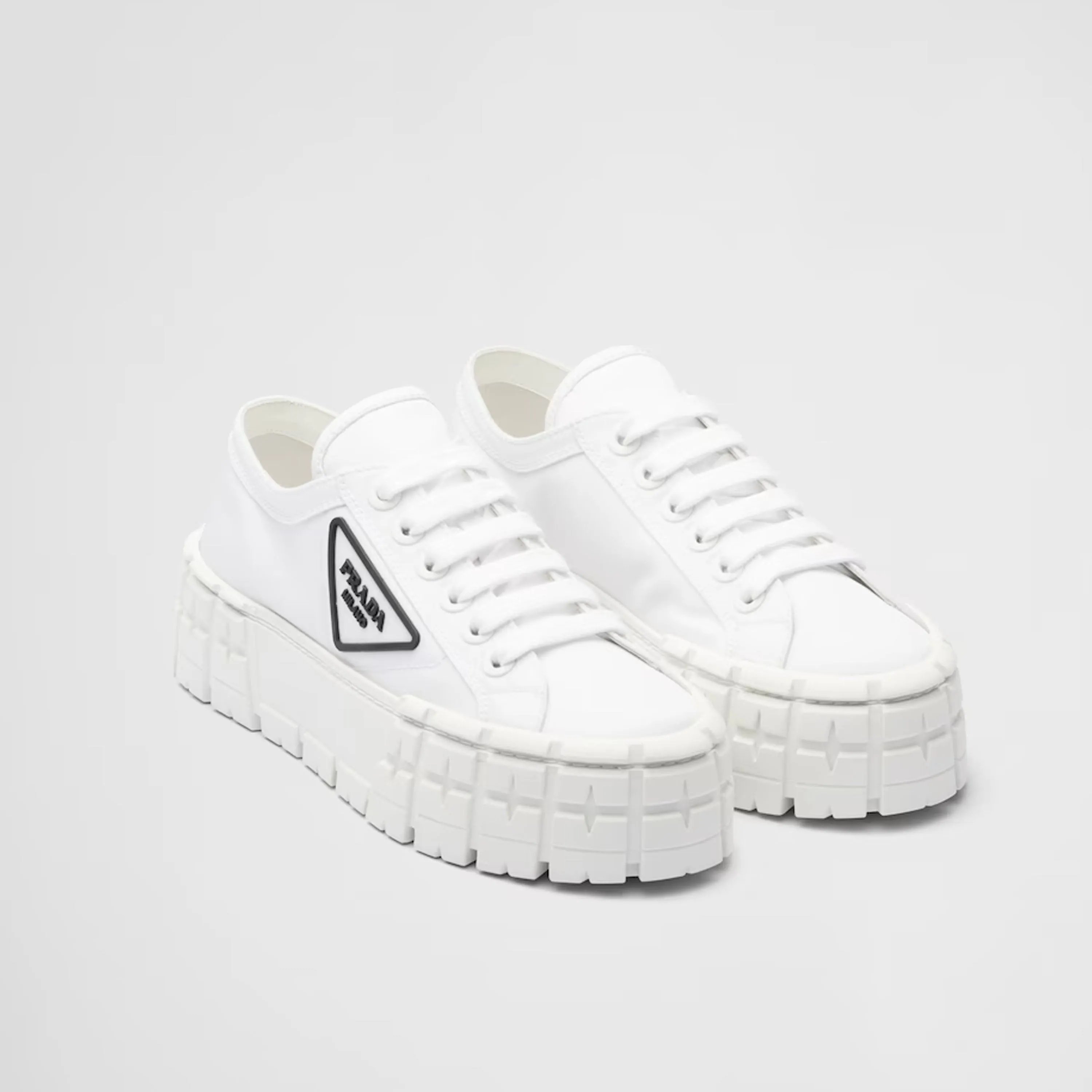 Double Wheel Re-Nylon Gabardine Sneakers