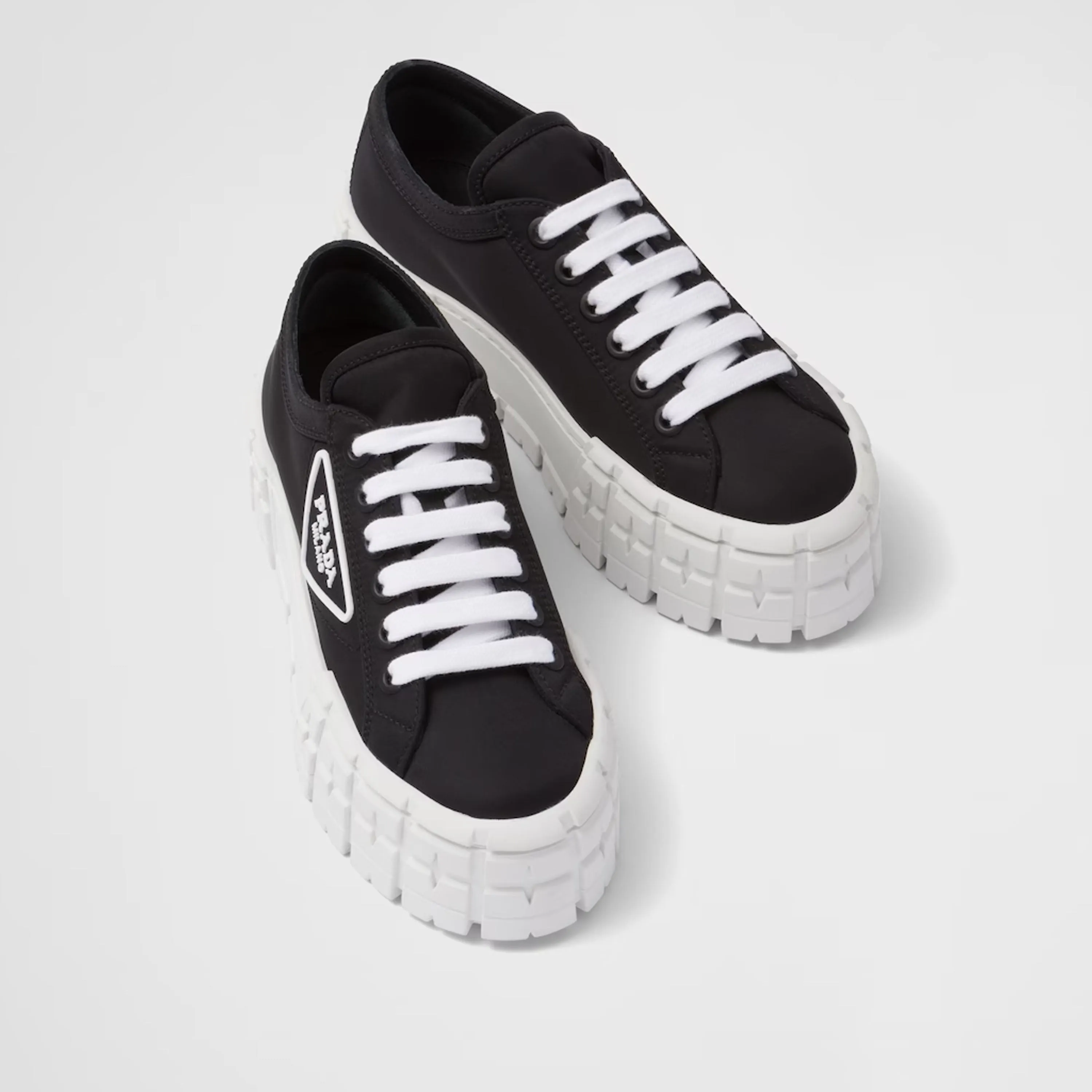 Double Wheel Re-Nylon Gabardine Sneakers