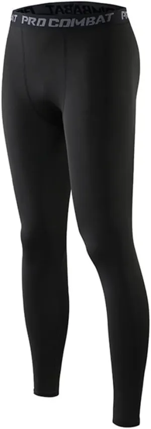 HYCOPROT Men's Compression Pants Athletic Tight,Leggings Base Layer Bottoms for Running Workout Sports Yoga Basketball