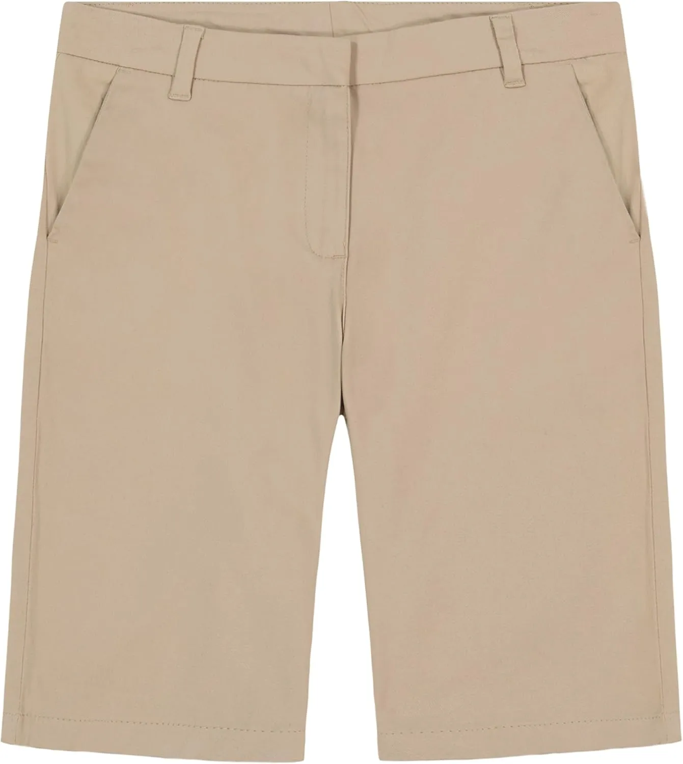 IZOD Girls' School Uniform Skinny Bermuda Twill Short