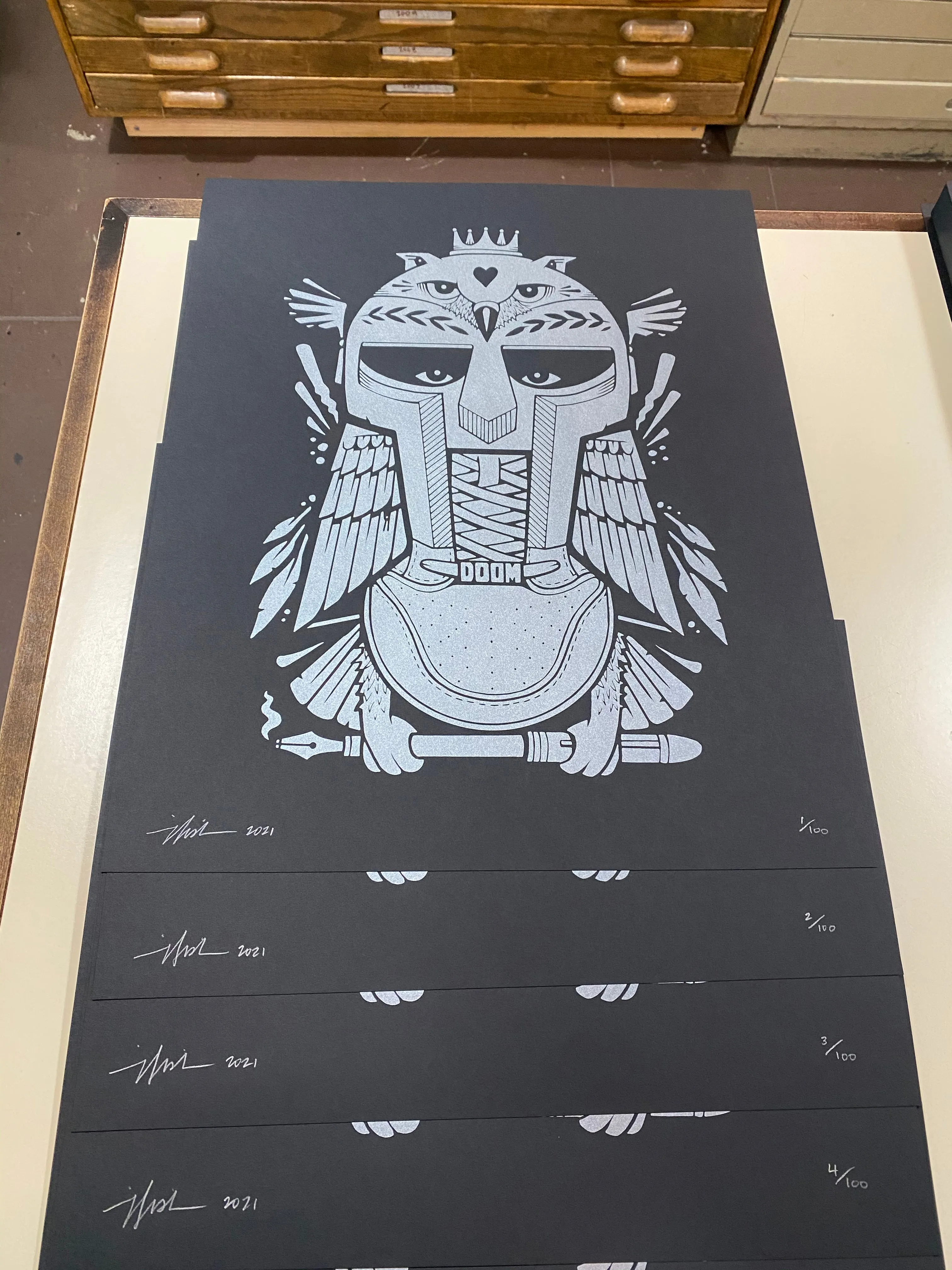 Jeremy Fish - "wisDOOM" print