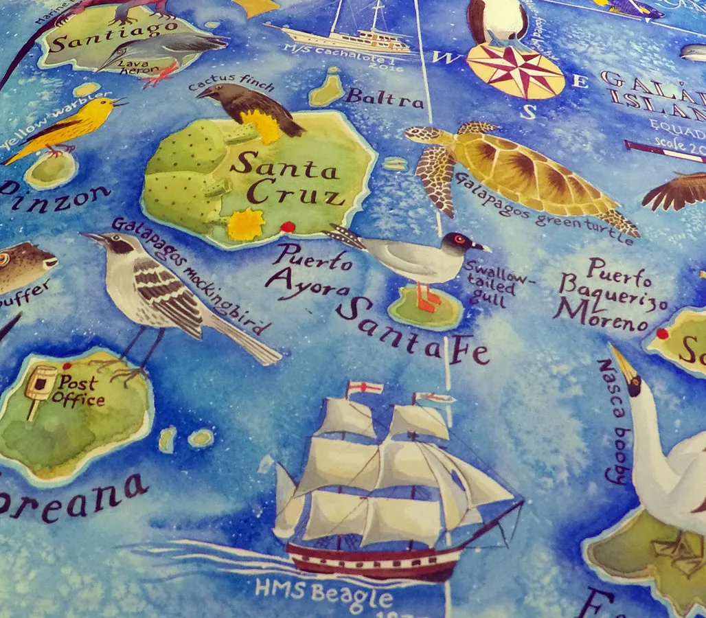 Map of Galapagos