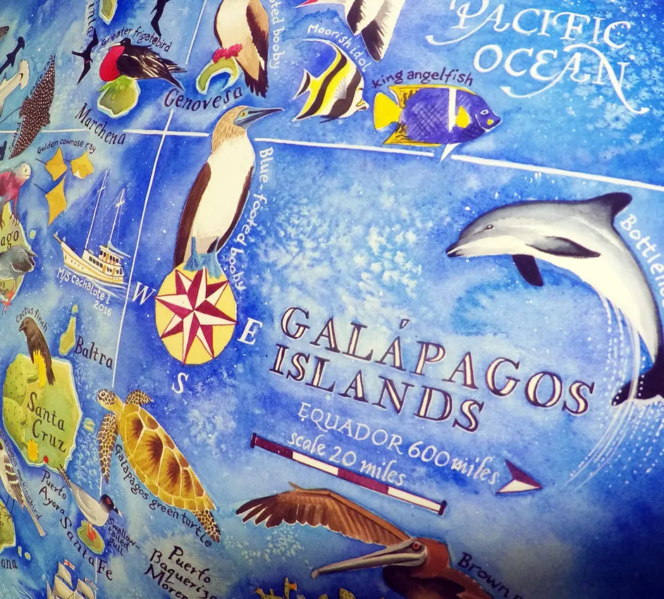 Map of Galapagos