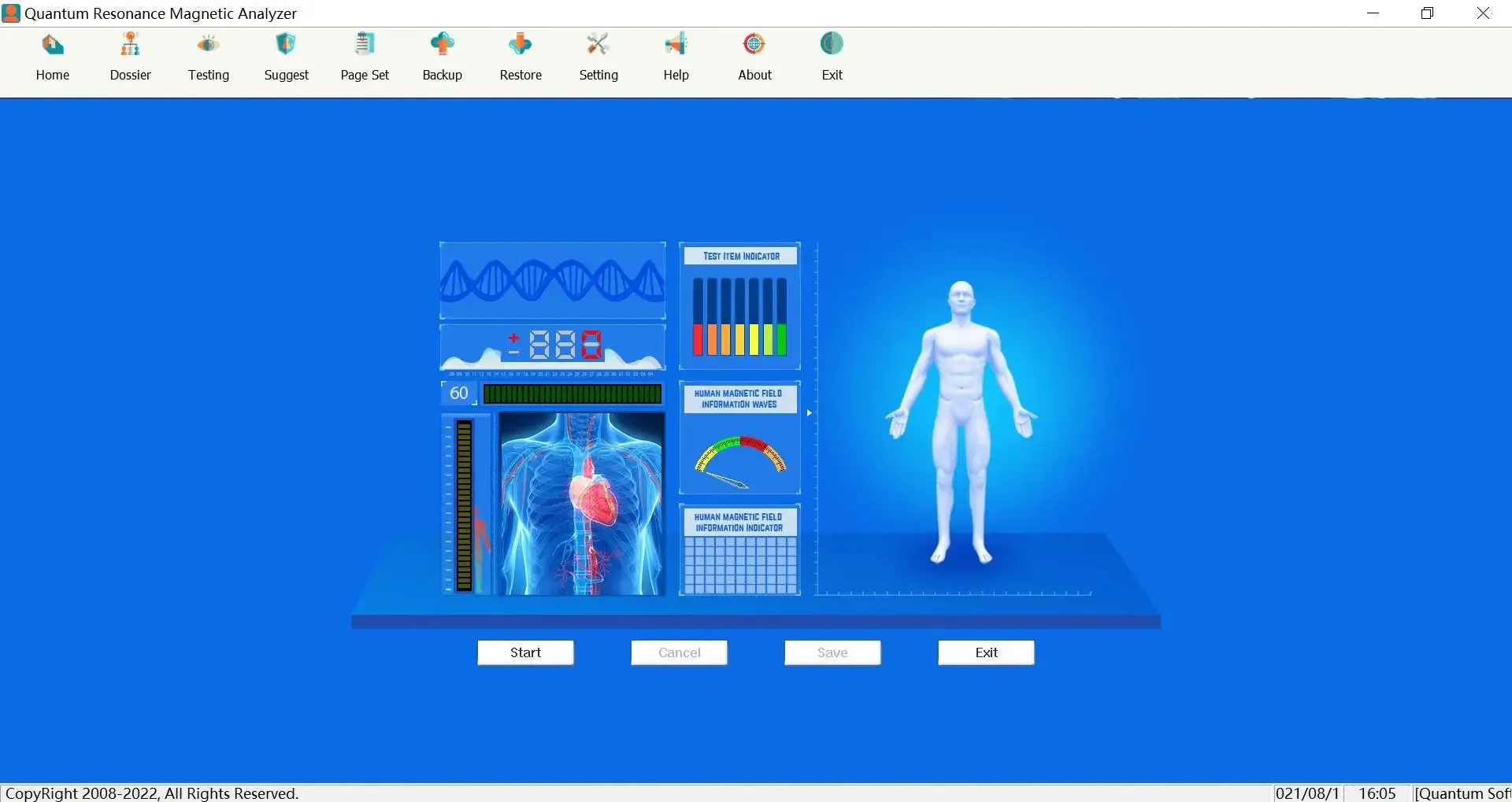 New Ver 6.3.36 Quantum Therapy Analyzer Real 62 Reports 9 in 1 Magnetic Resonant Healthy Body Analysis Bio Resonance Device