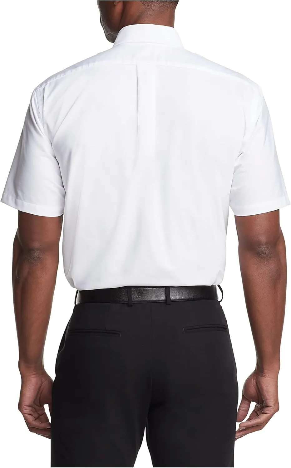 Van Heusen Men's Short Sleeve Regular Fit Oxford Solid Dress Shirt - Amazon Exclusive