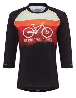 Women's Go Ride Your Bike (Horizon) - 3/4 Sleeve MTB Tech 2.0 Jersey