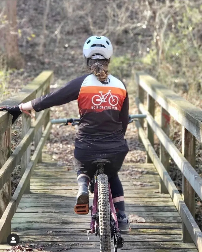 Women's Go Ride Your Bike (Horizon) - 3/4 Sleeve MTB Tech 2.0 Jersey